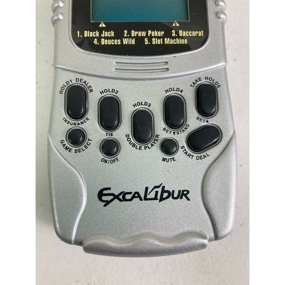 Excalibur Blackjack Handheld Game Electronic Portable Travel Sized Play Anywhere - Picture 4 of 9